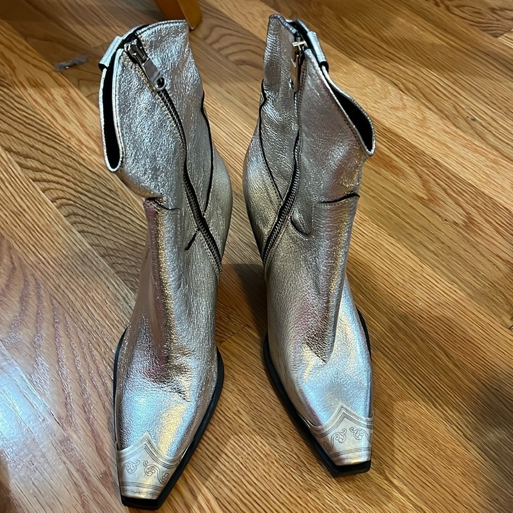 Free People  Brayden Western Boot Pewter Size 9 NWT - Picture 8 of 17